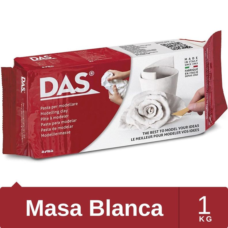 Pasta Para Modelar Masa Das Secado En Frío Blanca 1kg-1