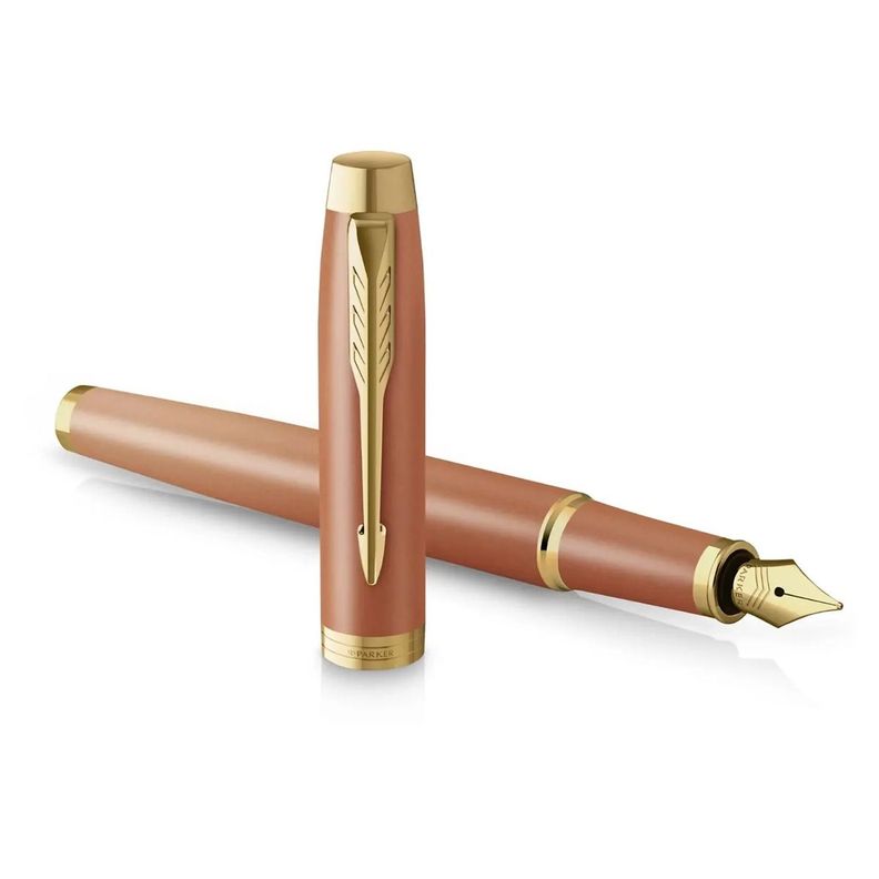 Pluma Parker IM Writing Rituals Oro Rosa Tinta Azul Plumin M Rose Gold