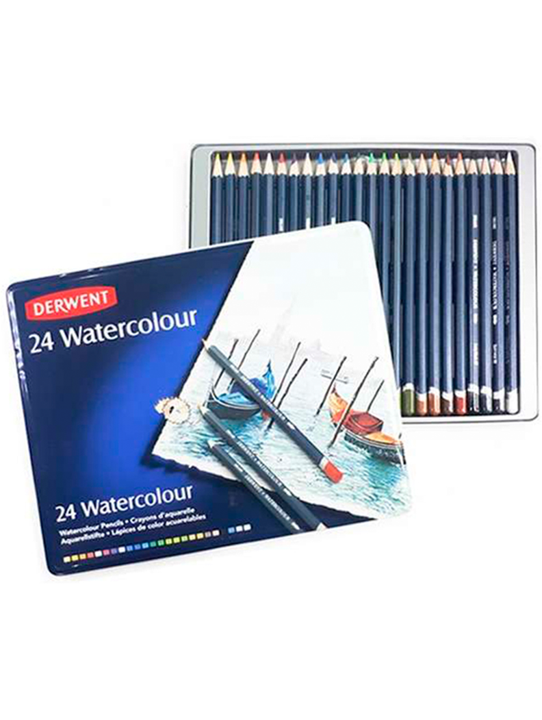 Lápices De Colores Acuarelables Derwent Set 24-0