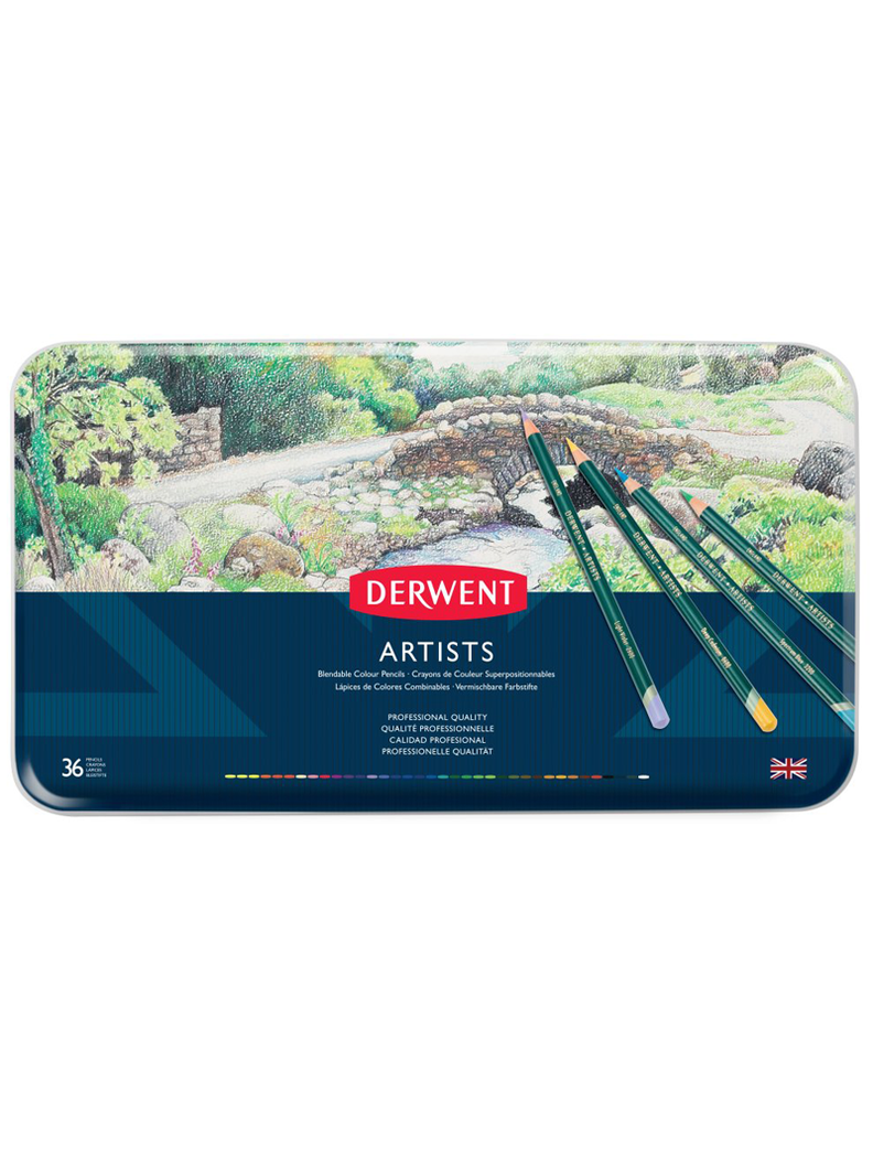 Lápices De Colores Artists Derwent Set 36-1