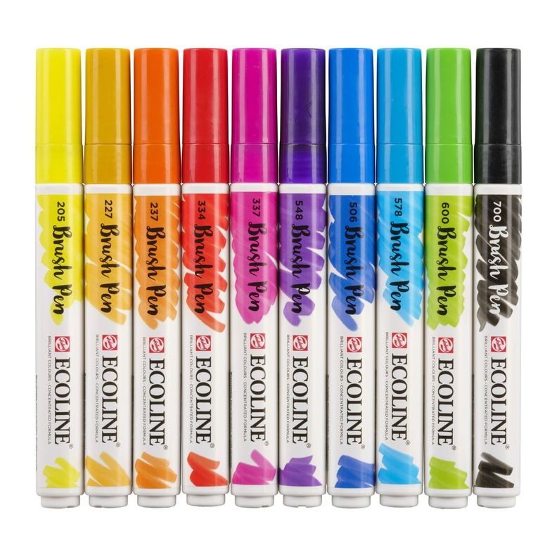 Marcadores Acuarela Ecoline Set 10 Colores-1