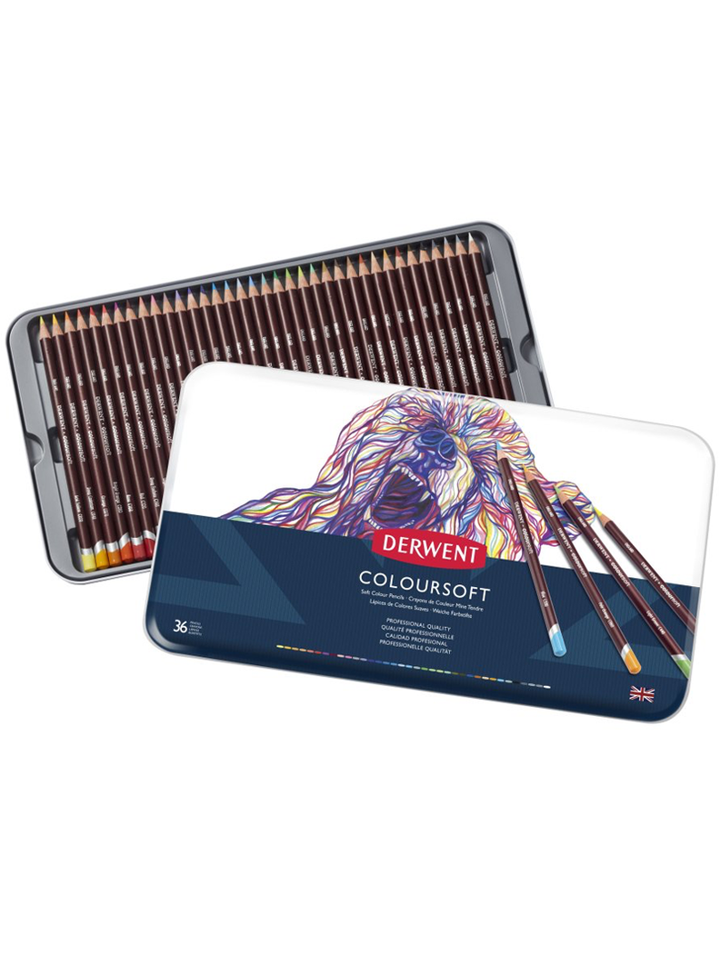 Lápices De Colores Coloursoft Derwent Set 36-0