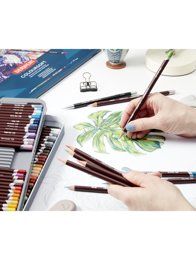 Lápices De Colores Coloursoft Derwent Set 36-2