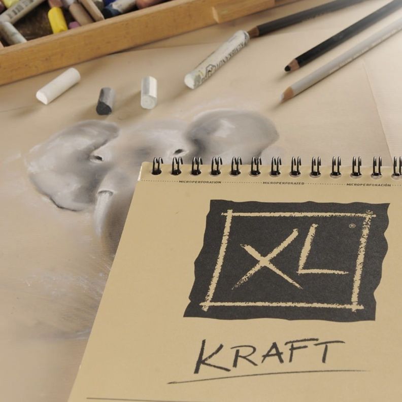 Croquera Dibujo Canson XL Kraft 90gr A3 (29 x 42 cm) 60 hjs-1