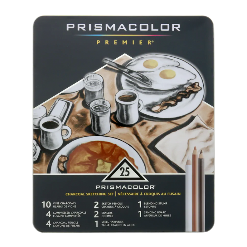 Set Dibujo Carboncillo Prismacolor 25 Piezas-0