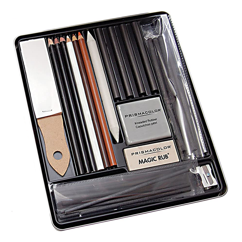 Set Dibujo Carboncillo Prismacolor 25 Piezas-1