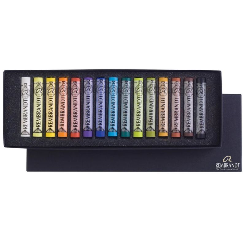 Pastel Seco Rembrandt Set 15 Colores Básicos-0