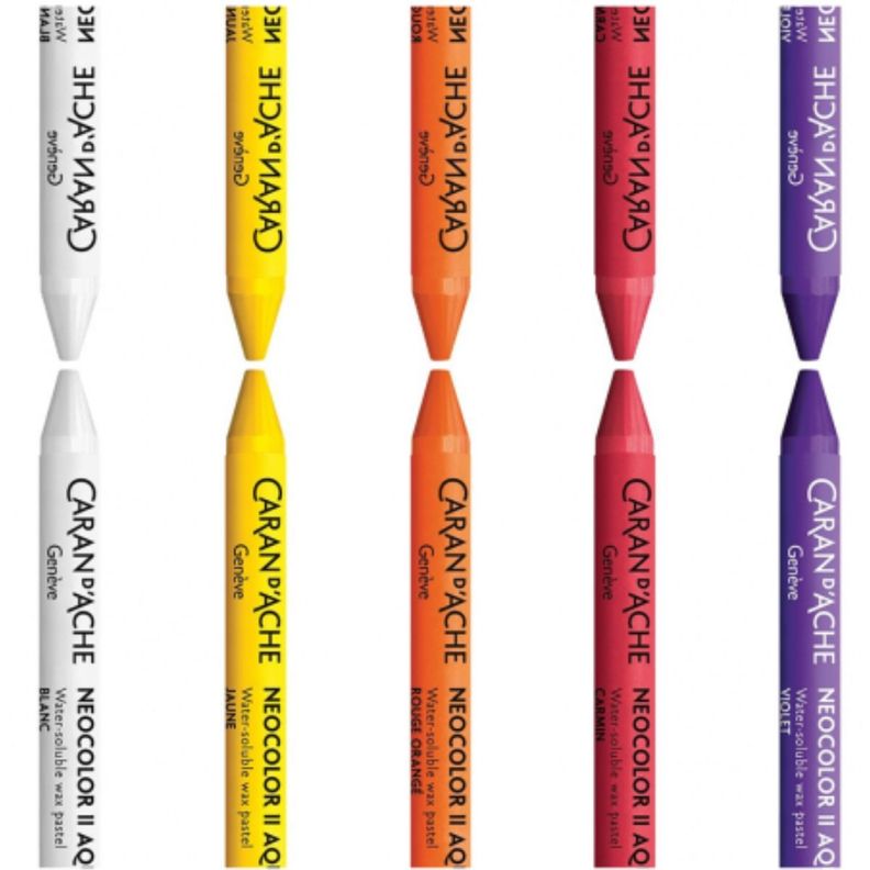 Pasteles De Cera Neocolor II Caran d Ache Set 10 Colores-2