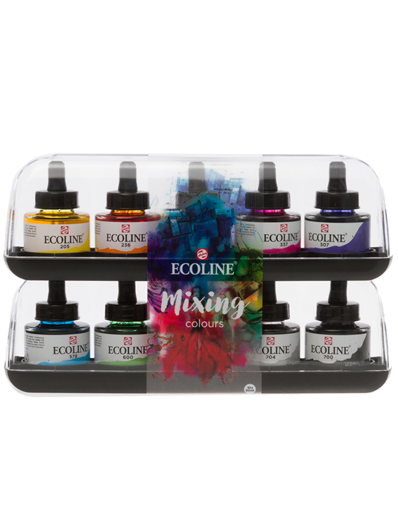 Acuarela Líquida Ecoline Con Gotero 10x30ml-0
