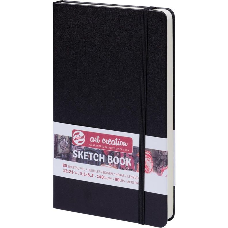 Libreta Art Creation Negra 13x21cm 140gr 80hjas.-0