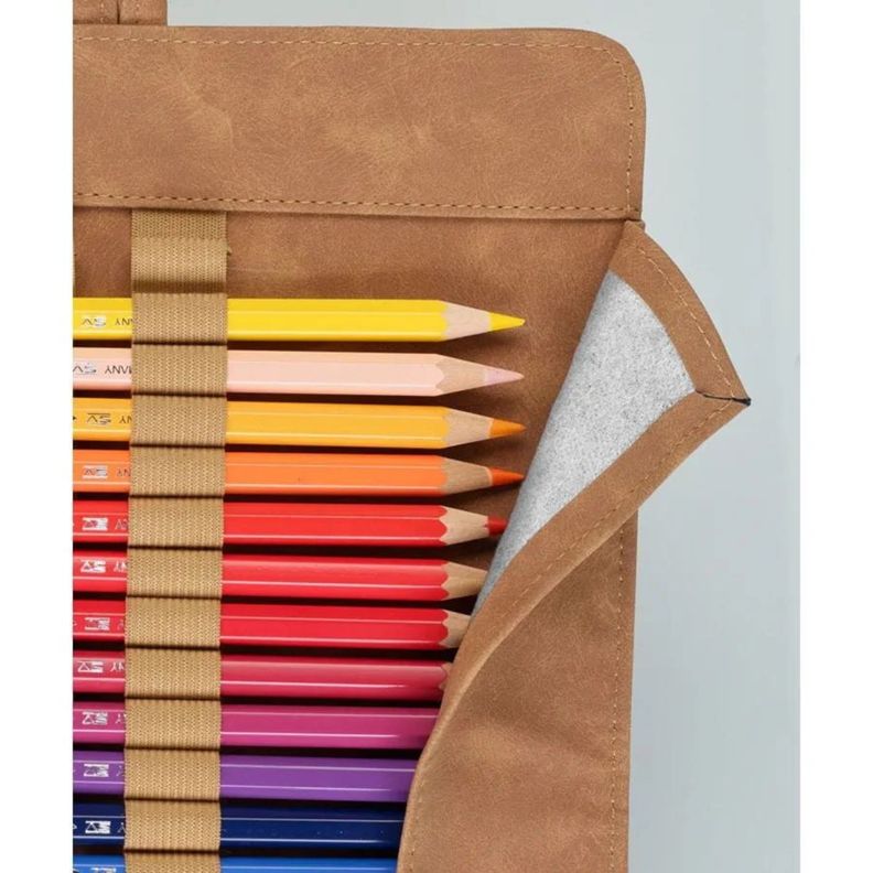 Estuche Enrollable Faber Castell Art & Graphic Cuero-4