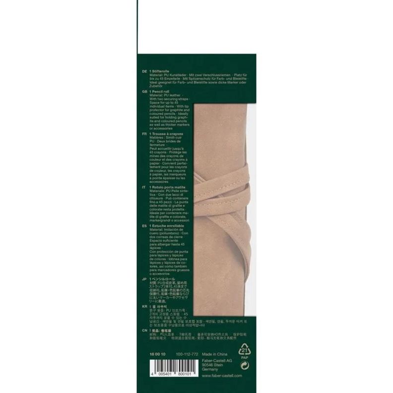 Estuche Enrollable Faber Castell Art & Graphic Cuero-5