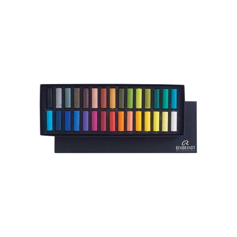 Pastel Seco Rembrandt Set 30 Colores Media Barra-0
