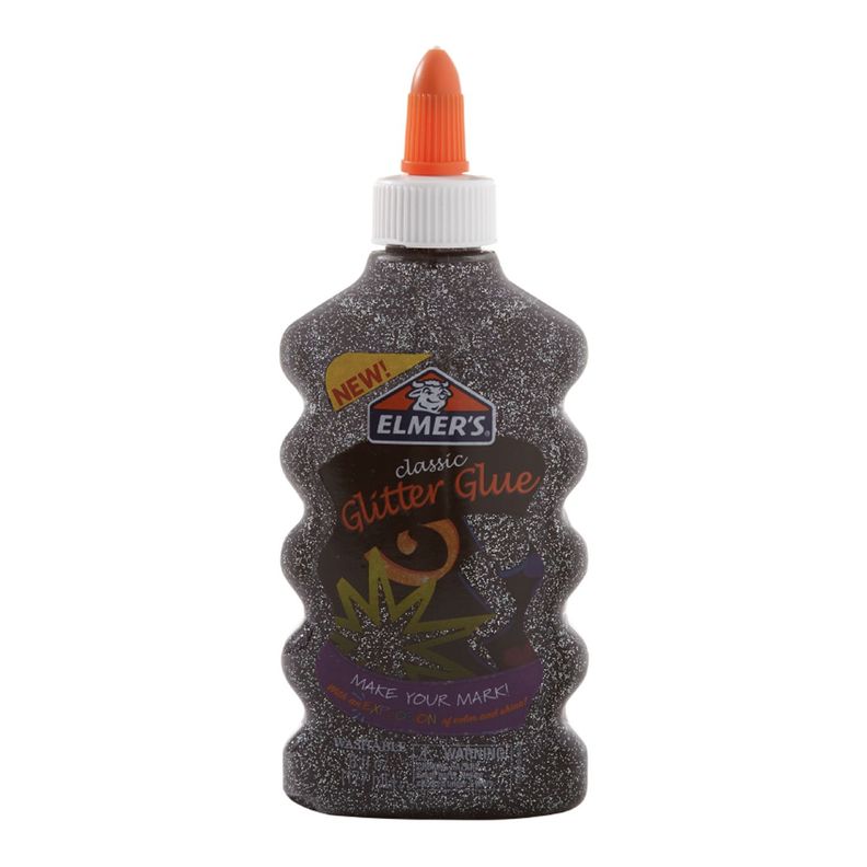 Pegamento Glitter Negro 177ml Elmers Para Manualidades-0