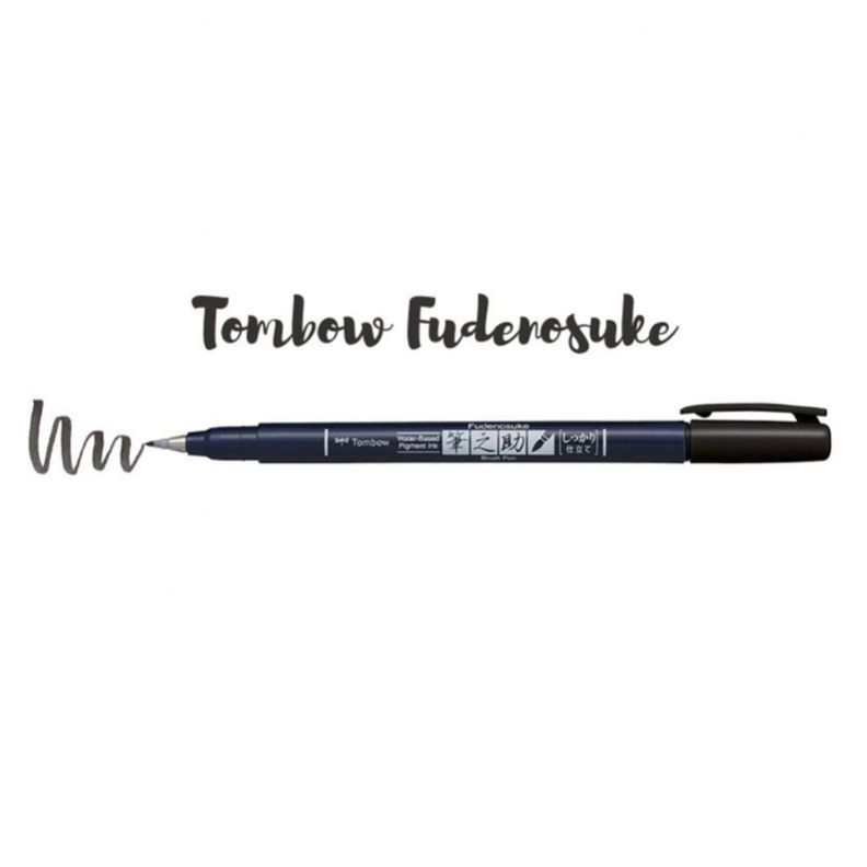 Set Marcadores Tombow Fudenosuke Set 6 Colores Neon-3