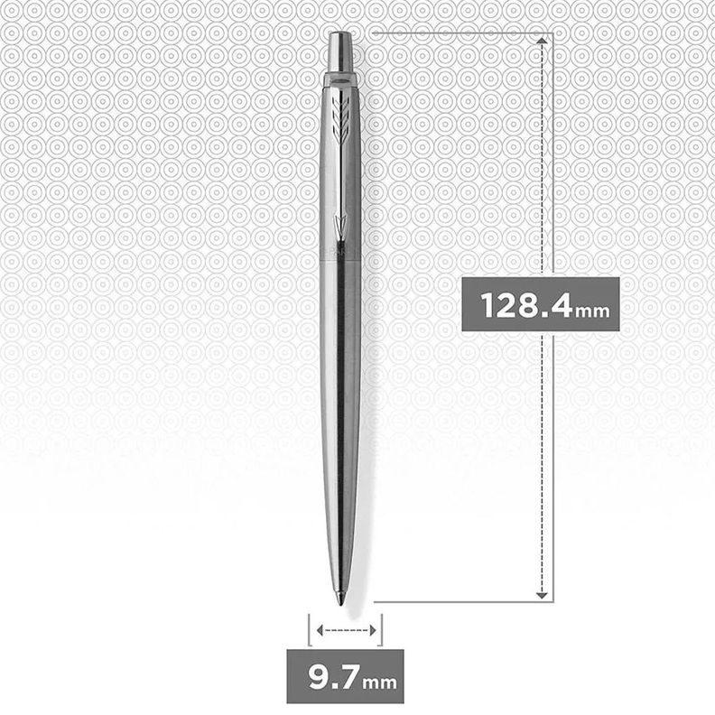 Boligrafo y Portamina de Acero Parker Jotter Plateado