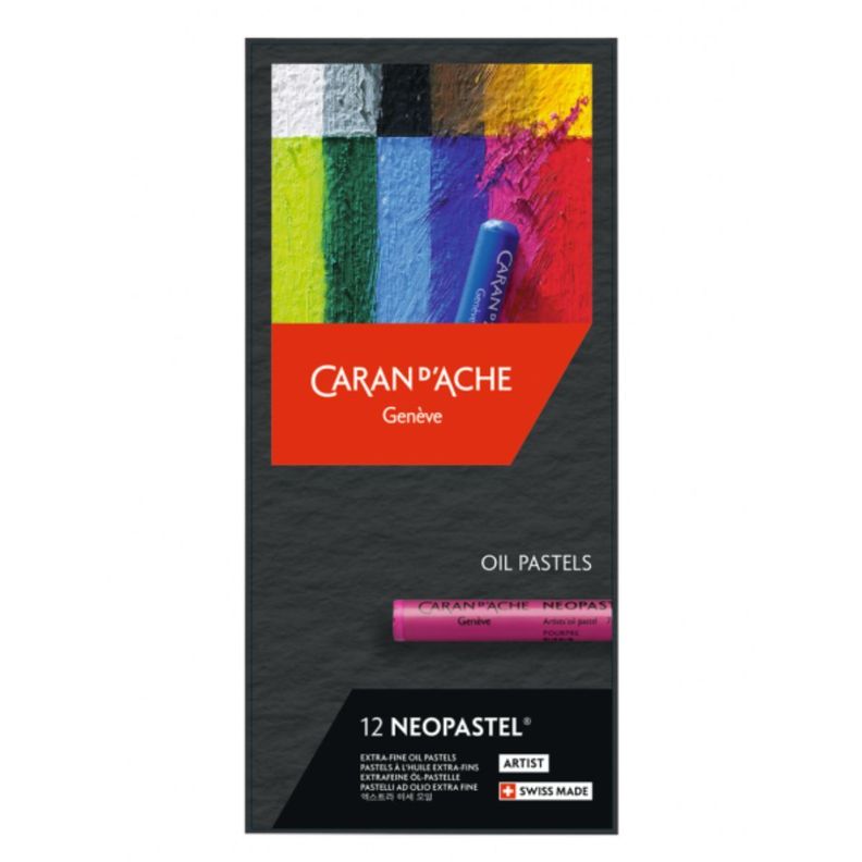 Pasteles Extra Finos Neopastel Caran d Ache Set 12 Colores-1