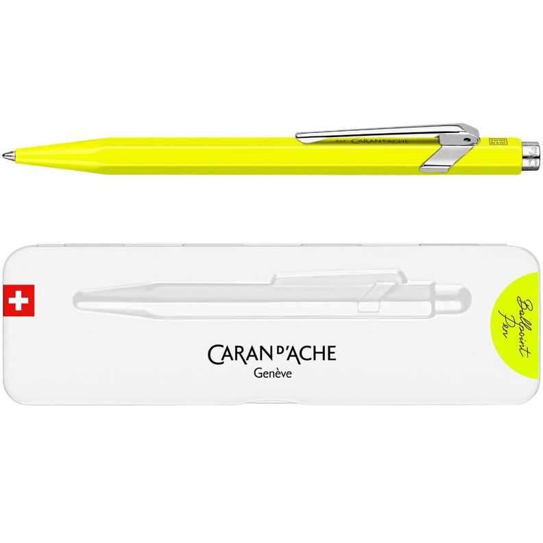 Bolígrafo Caran d Ache 849 Fluor Amarillo-0