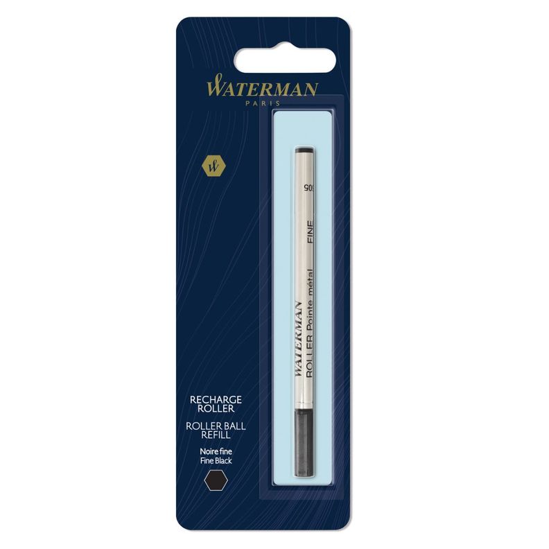 Repuesto Roller Ball Waterman Punta Fina Negro-0