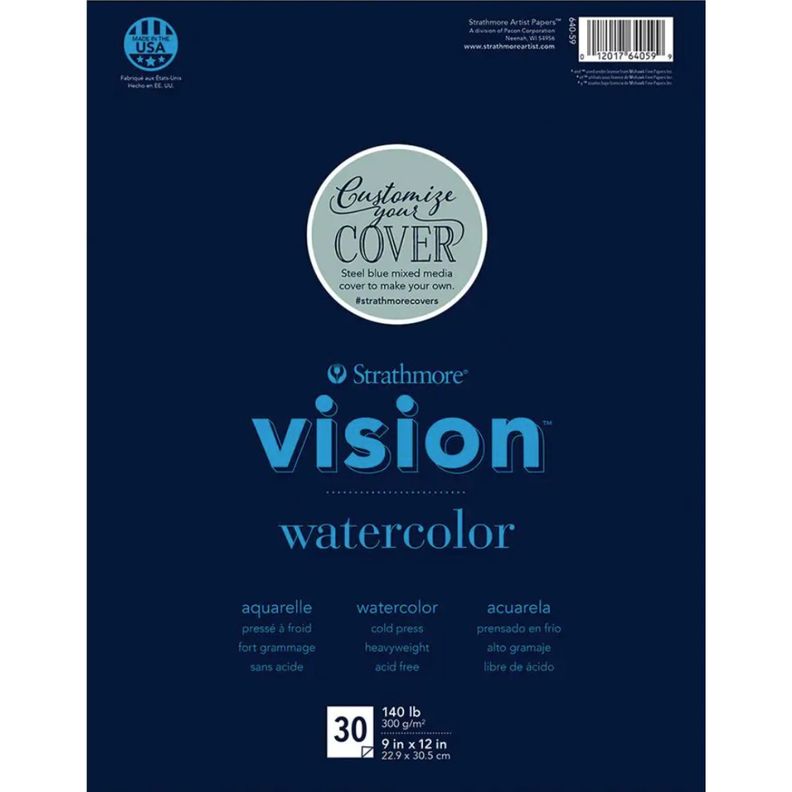 Block Acuarela Strathmore Vision 300gr 22,9x30,5cm-0