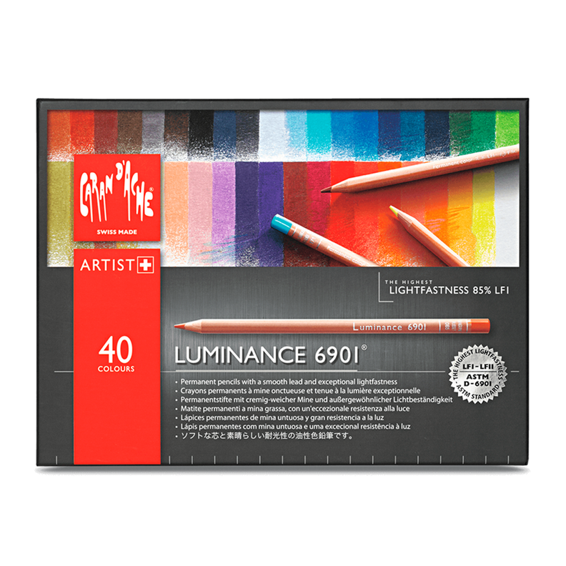 Lápices Luminance Caran d Ache Set 40 Colores-0