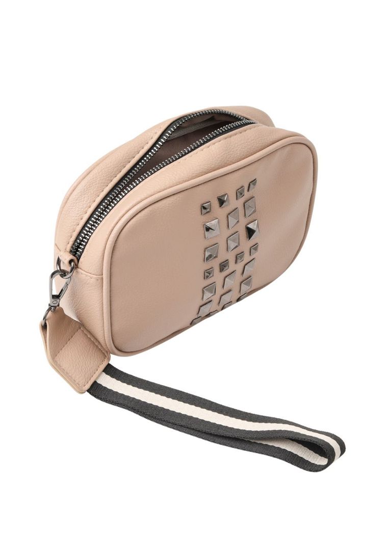 Billetera Estuche Tachas Beige Beige Humana-1