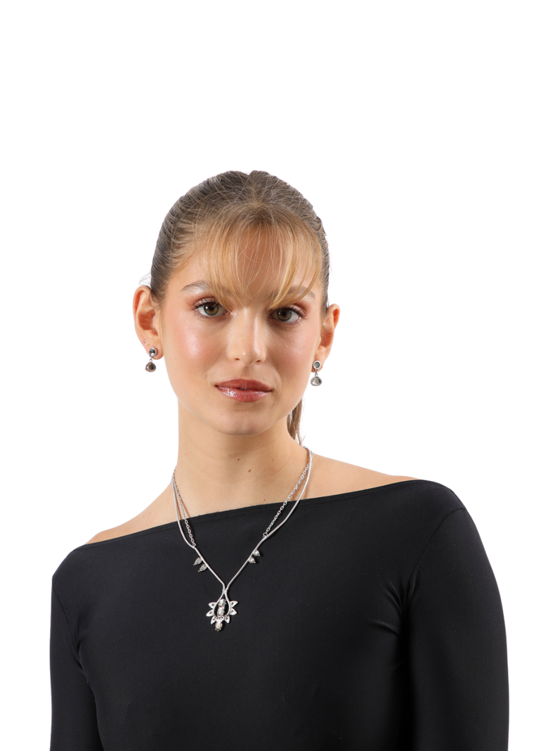 Collar Corto Nana Plateado Humana-1