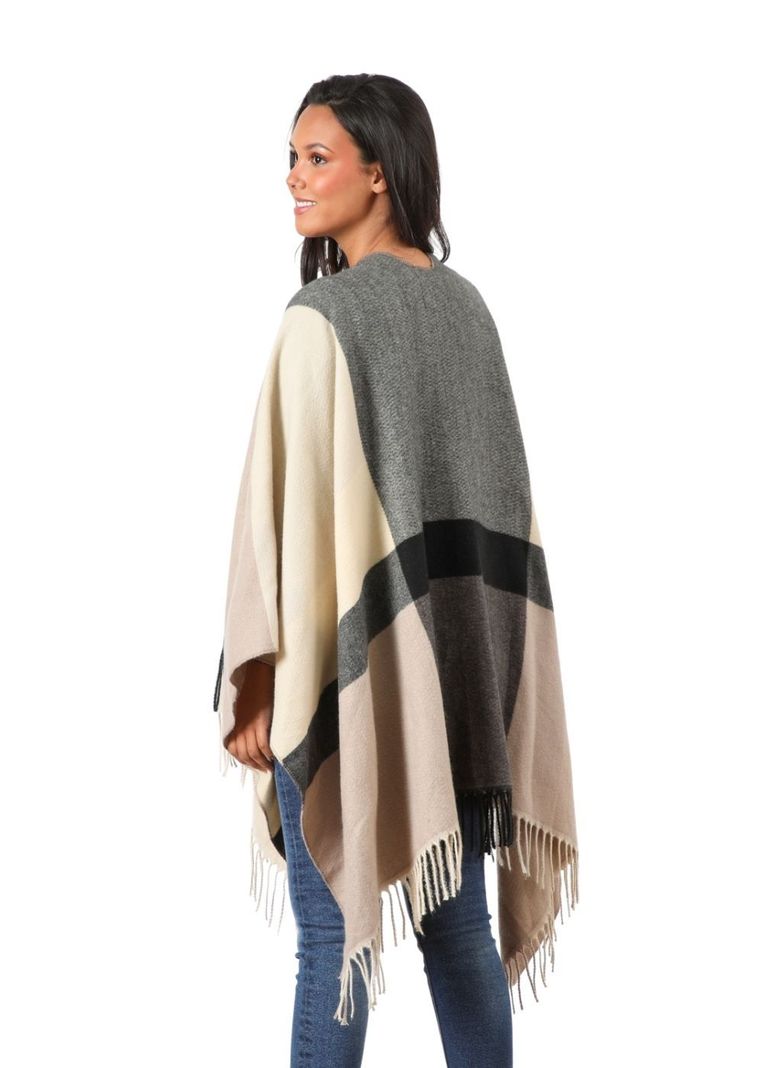 Poncho  Adriana Beige Humana-1
