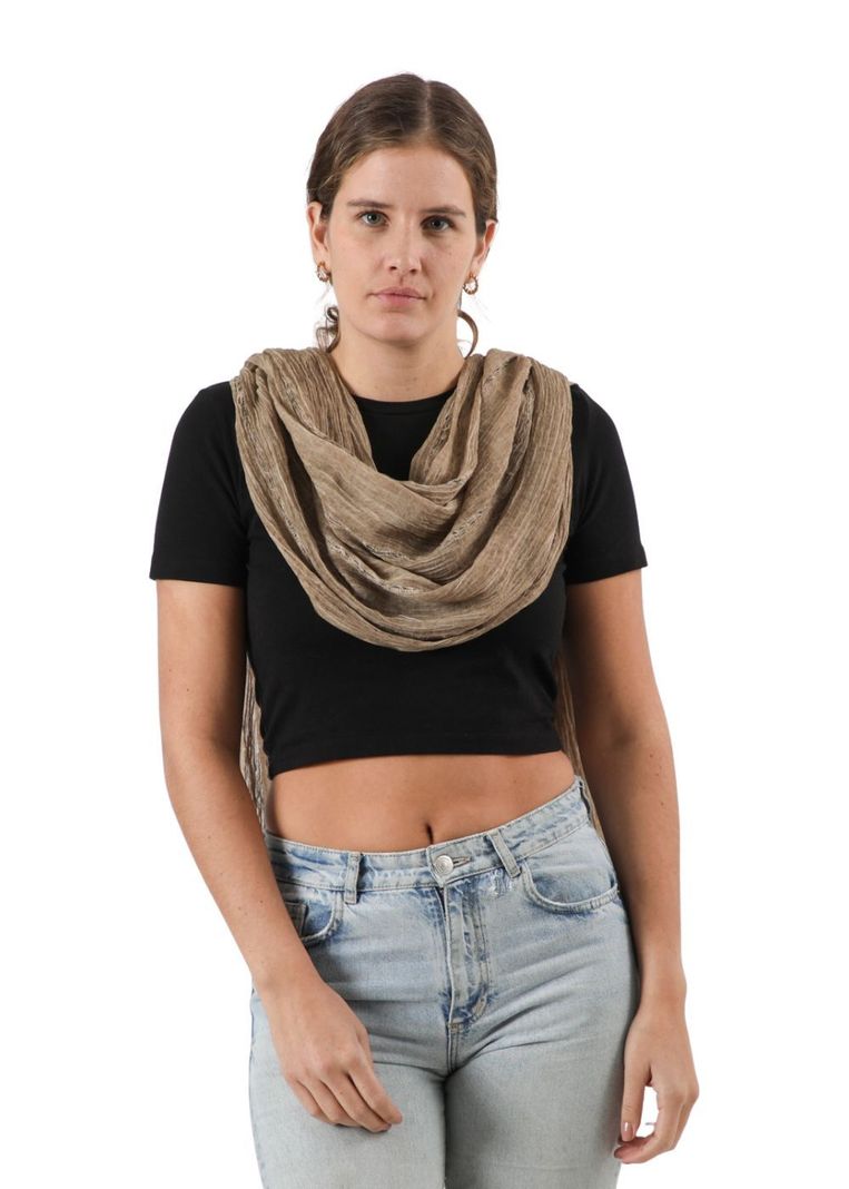 Pañuelo Liso Llafranc Beige Humana-2