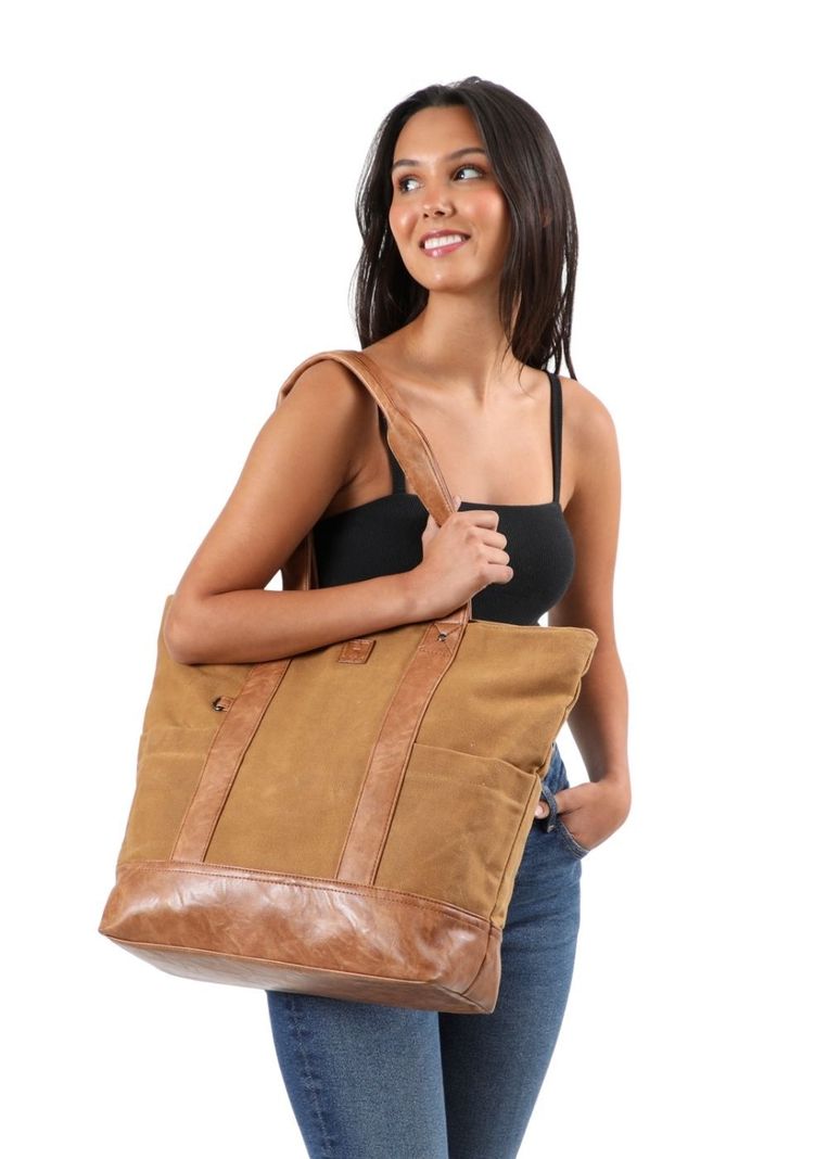Cartera Hombro Alisa Café Humana-3