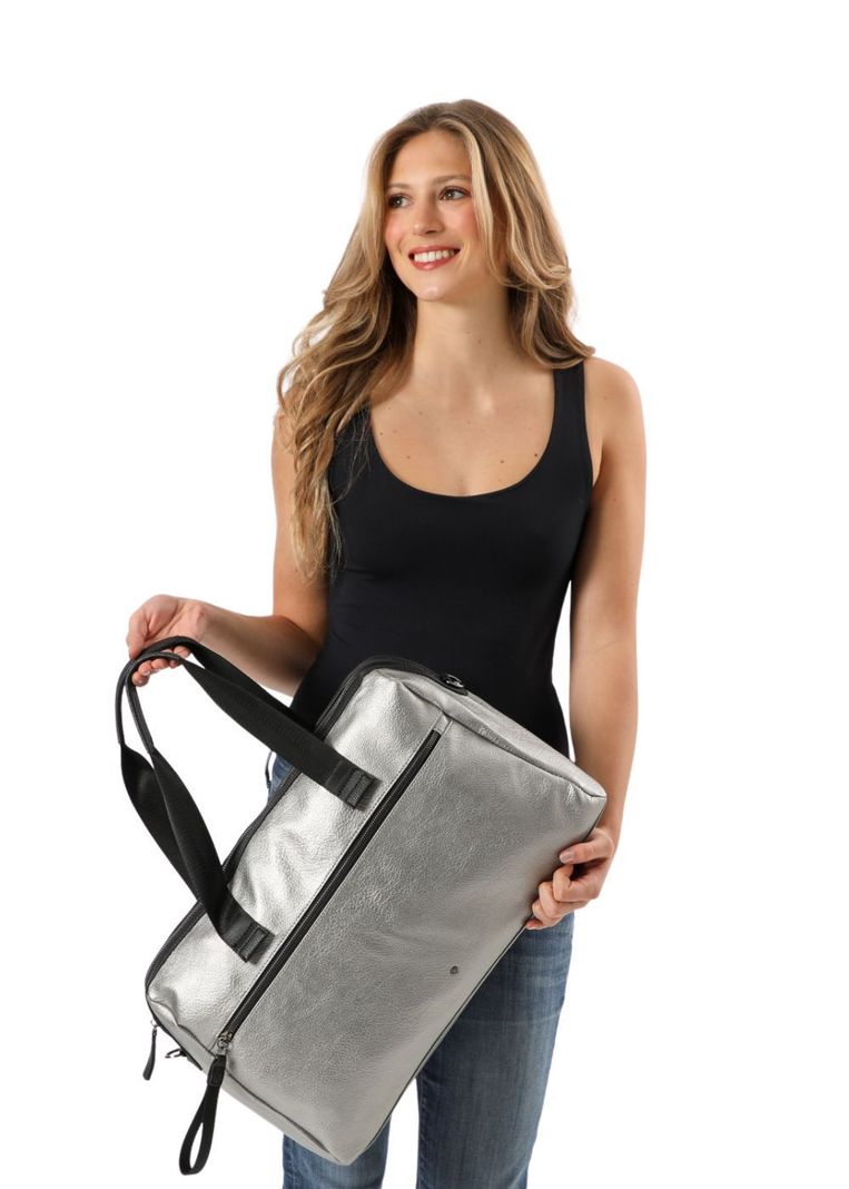 Bolso Lagos Plateado i-D-3