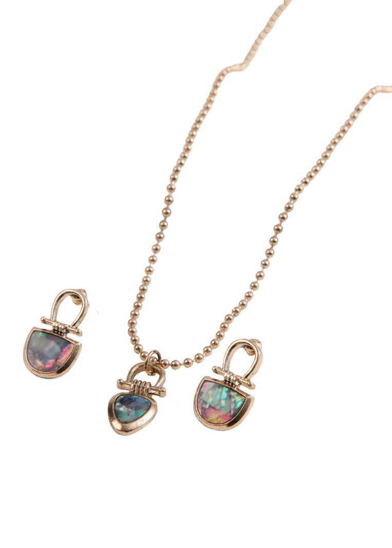 Set Collar Aida Dorado Humana-0