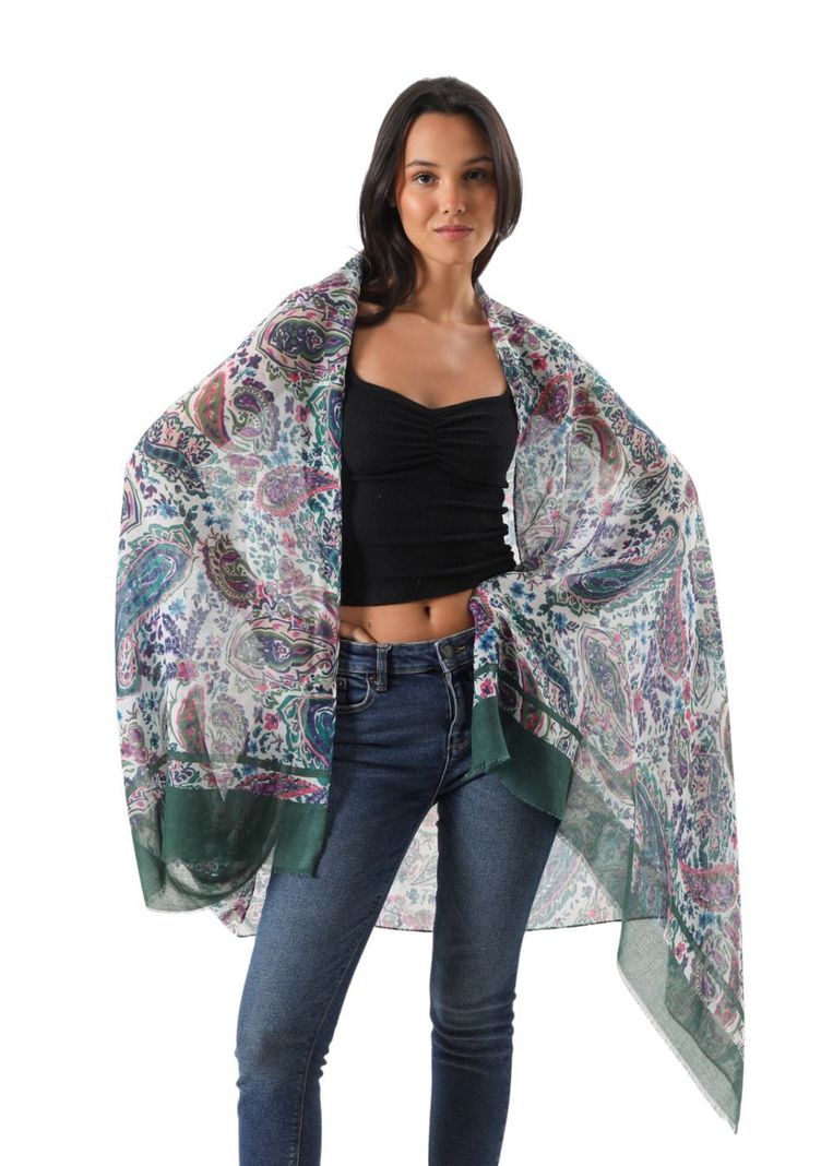Pañuelo Estampado Fresno Verde i-D-1