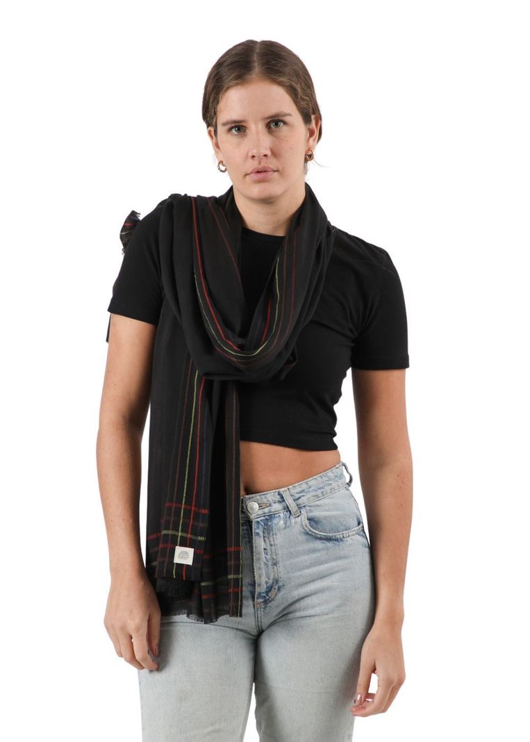 Pañuelo Liso Cobain Negro Humana-2