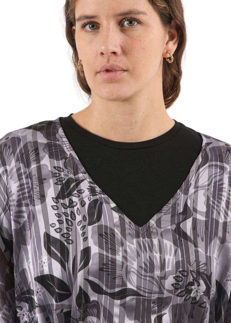 Kimono Floral Gris Humana-2