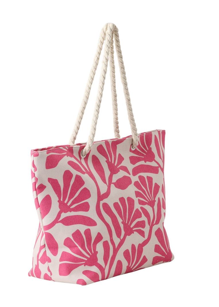 Bolso De Playa Norwich Rosado i-D-1