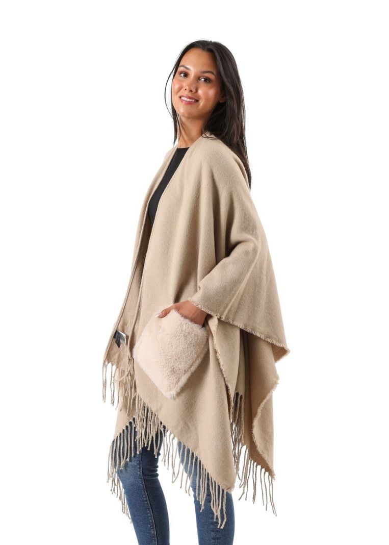 Poncho  Jana Beige Humana-0