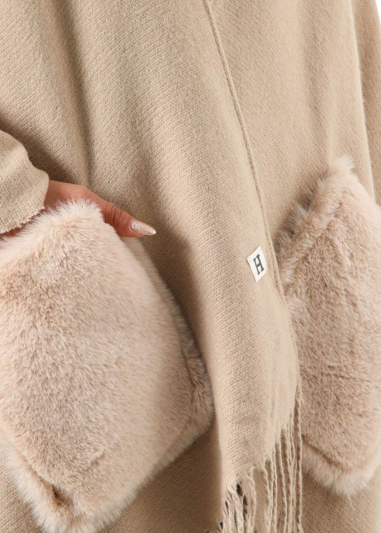 Poncho  Jana Beige Humana-2