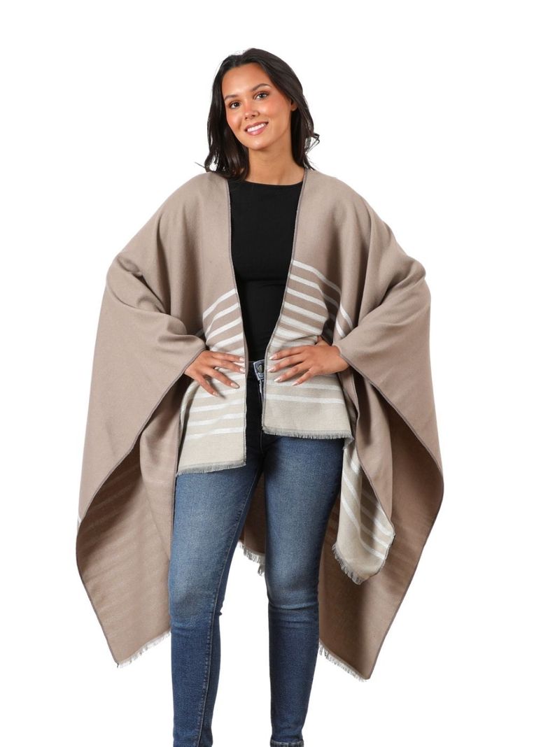 Poncho  Juno Beige Humana-0