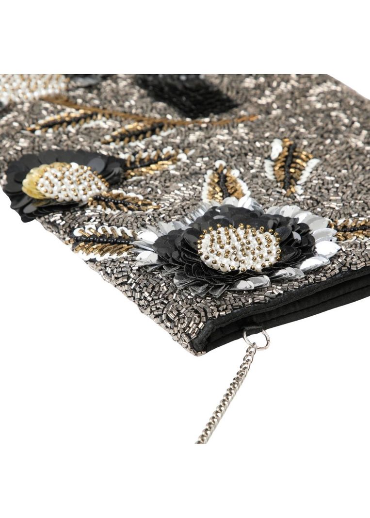 Cartera Clutch Carli Plateado Humana-3