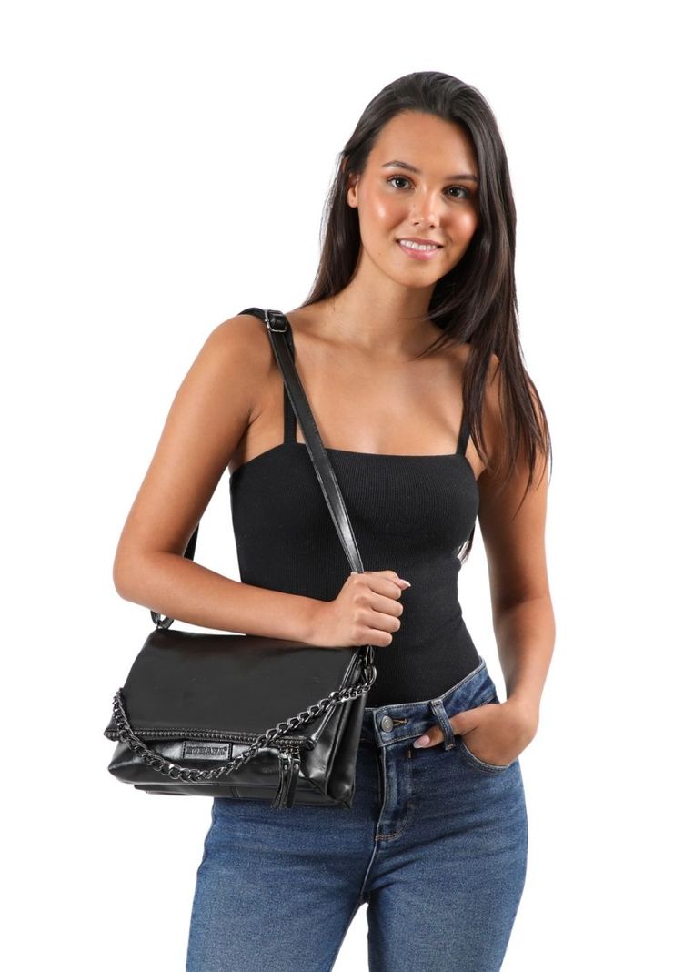 Cartera Cruzada Annie Negro Humana-3