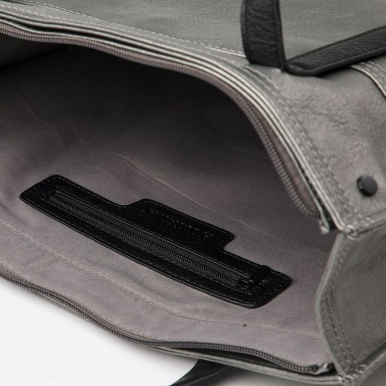 Cartera Hombro Gandía Plateada Humana-3