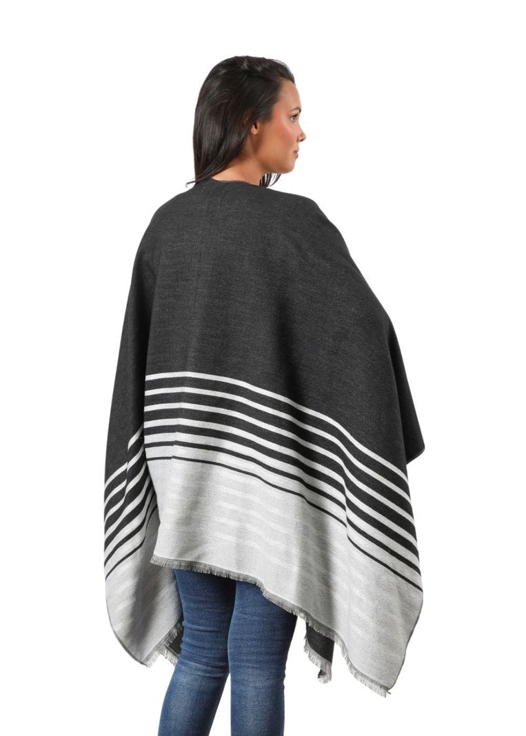 Poncho  Juno Black Humana-1