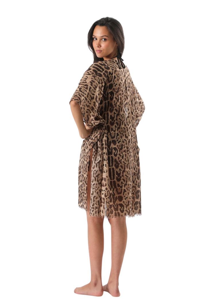 Kimono Leopard Café i-D-1