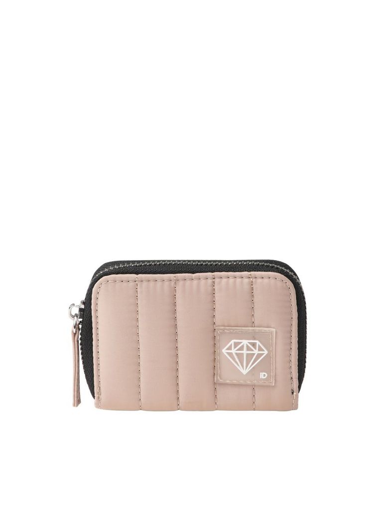 Billetera chica Mallorca Nylon acolchado beige ID