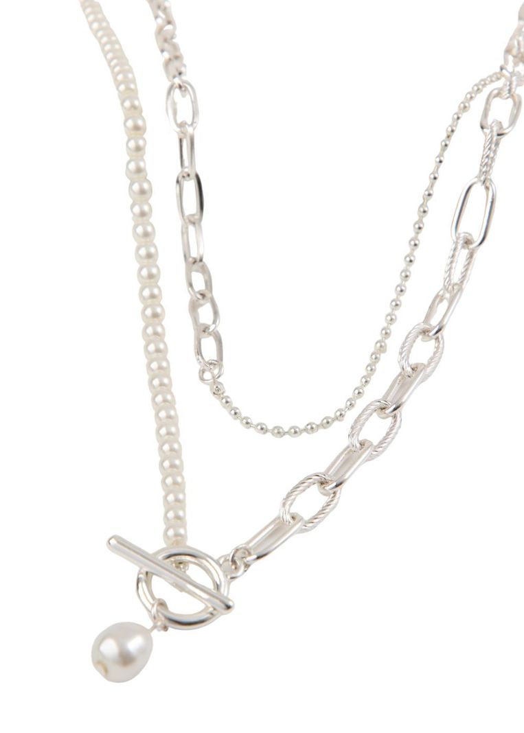 Collar Corto Especial Chain 6 Plateado i-D