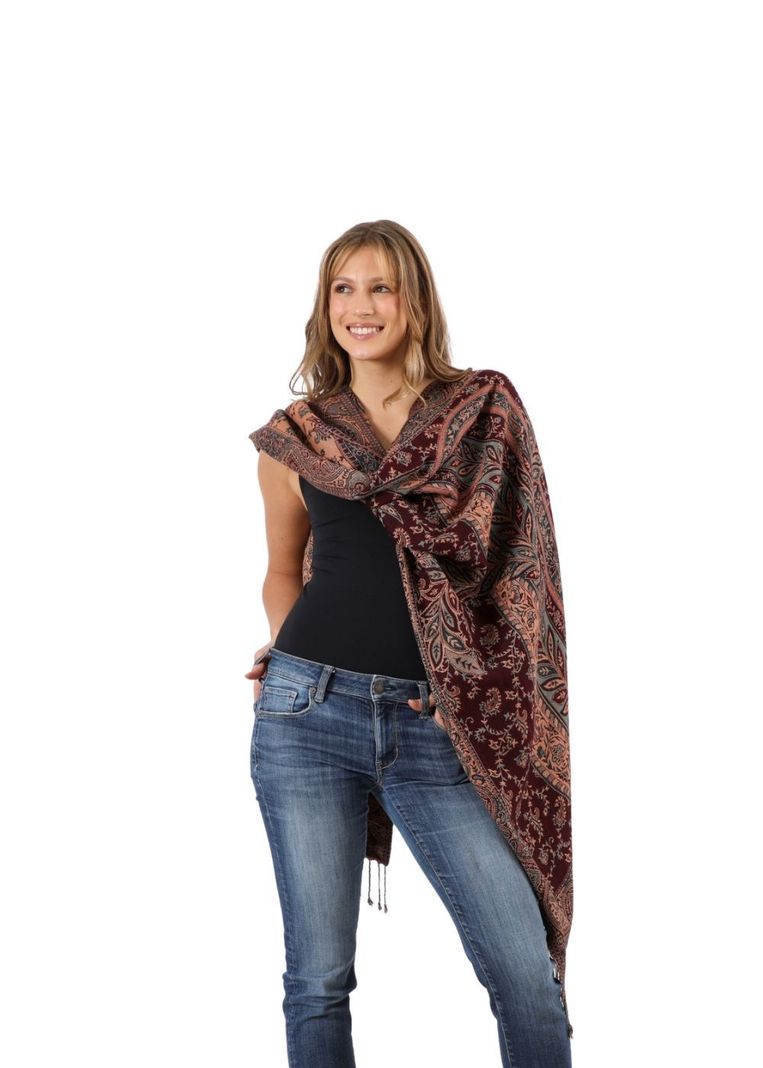 Pañuelo Jacquard Hazel Rojo Humana-2