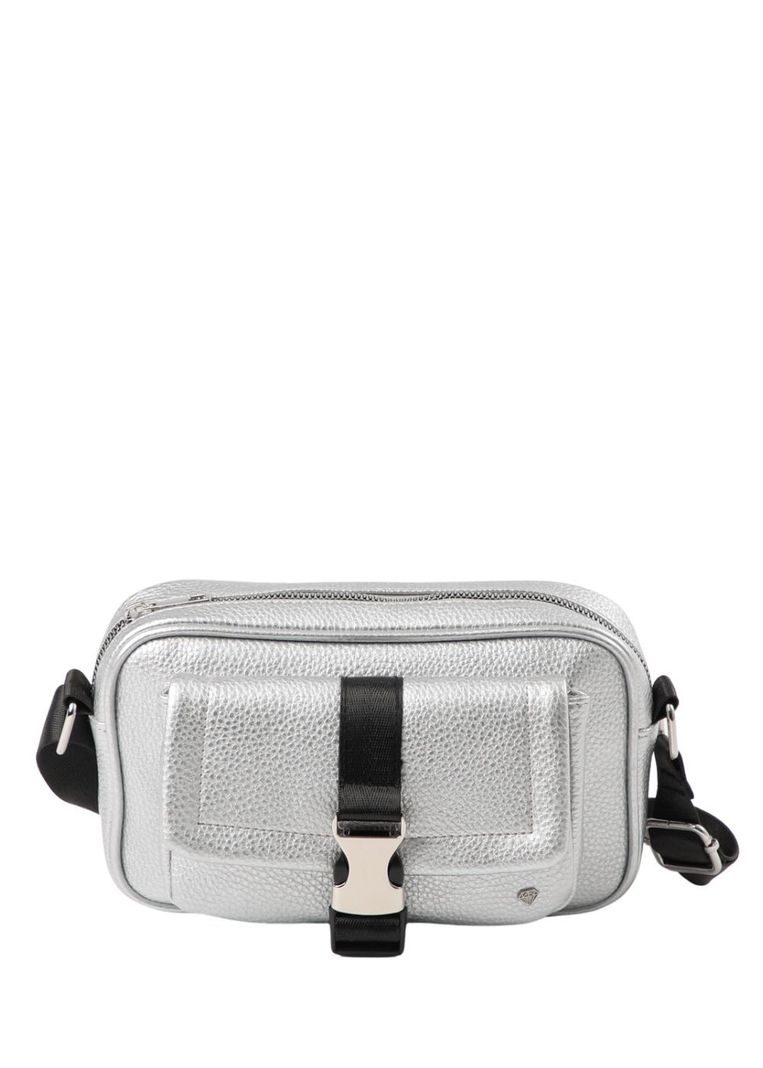 Cartera Cruzada Coimbra Silver Plateada i-D-0