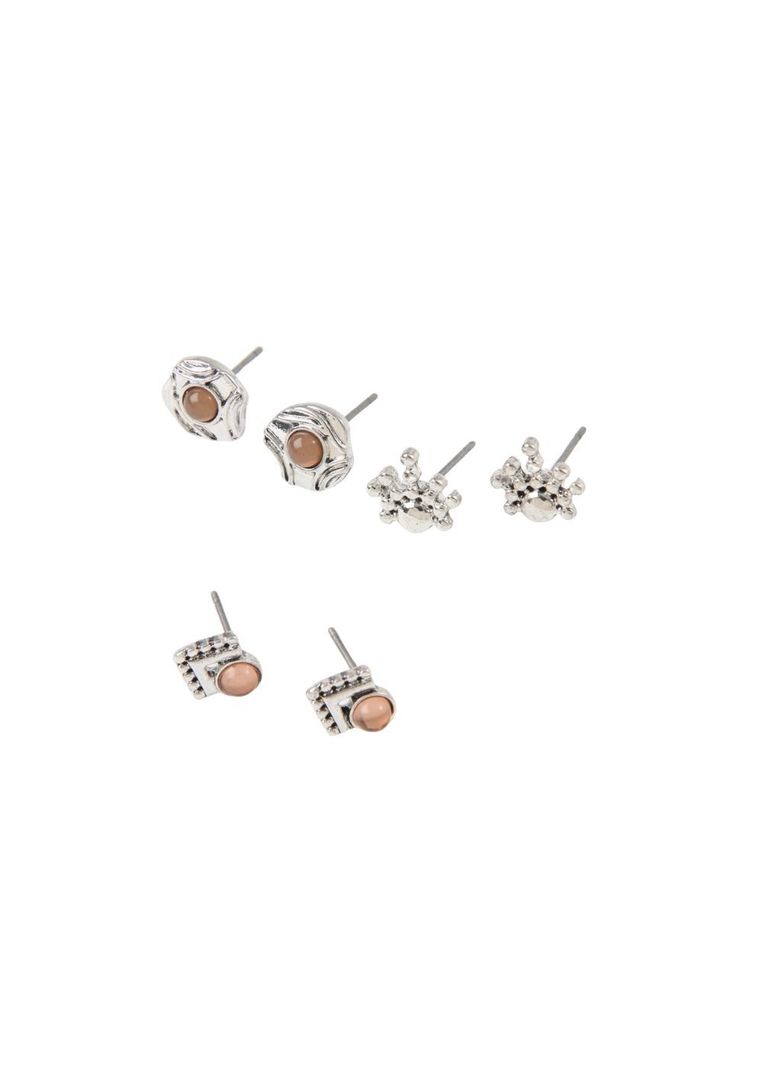 Aros Set Maru Plateado I-D-0