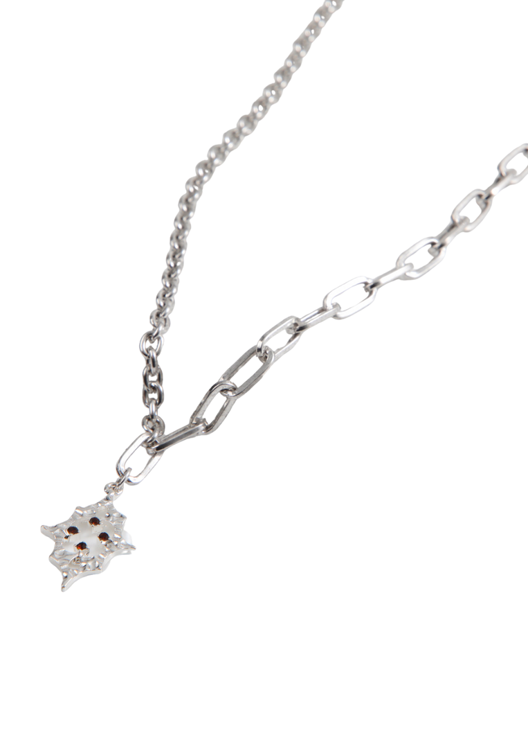 Collar Corto Samy Plateado Humana-0